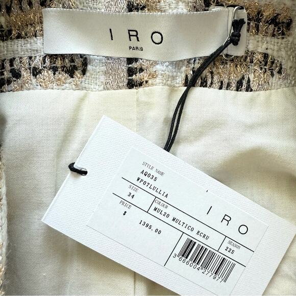 NWT!!! IRO Paris Lullia Embroide jacket size 34 FR or 4 US Retail 1395$ - Picture 11 of 11